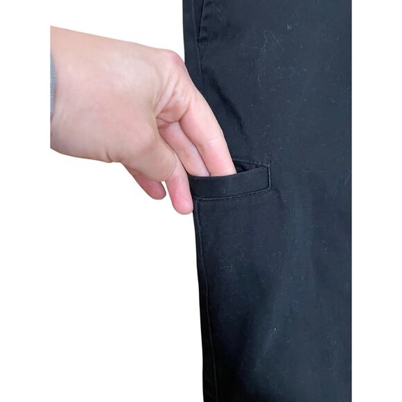 BYLT Black Classic Chino Pants Straight Leg Stretch Flat Front Everyday Men's M - Picture 3 of 6